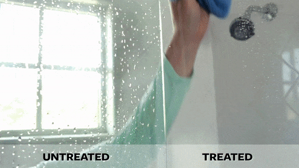 Water Repellent Coating for window and shower Glass - Water