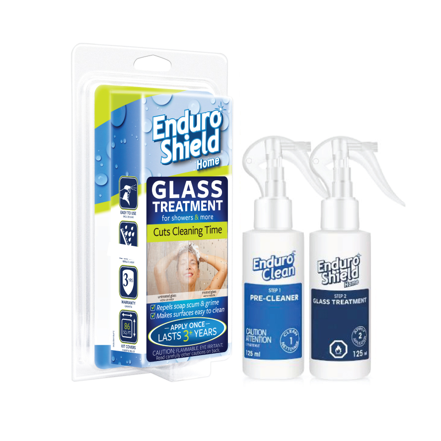 Cleaning shower glass made easy - EnduroShield Glass Treatment